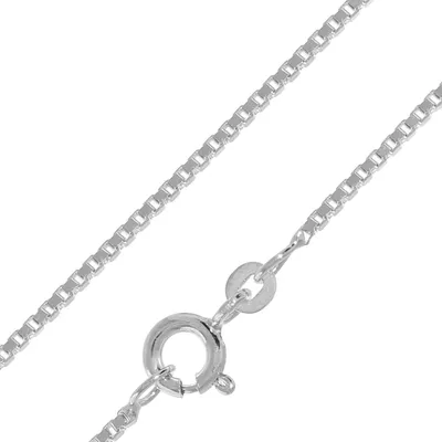 trendor 41123 Halskette für Anhänger 925 Silber Rhod. Venezianer Kette 1,2 mm 1