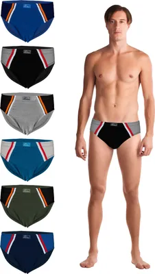 Produktbild von TEXEMP 3er-6er Pack Herren Slip Baumwolle Unterhose Sportslip Schlüpfer | B260 - L - 6 Stück