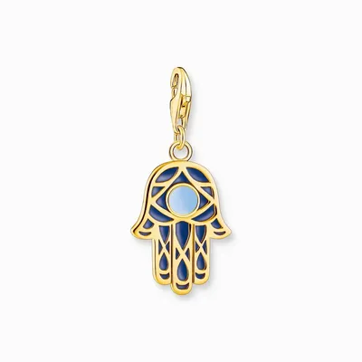 Produktbild von Charm-Anhänger Fatima's Hand mit Kaltemaille vergoldet