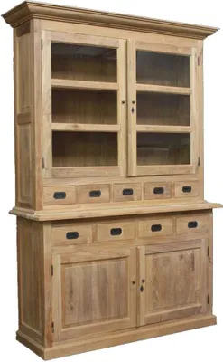 Produktbild von Teako Design Buffetschrank Norje Teakholz Landhausstil 42x152x220 cm