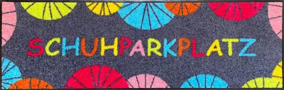 Produktbild von Salonloewe Fußmatte Schuhparkplatz" bunt 30x100 cm"