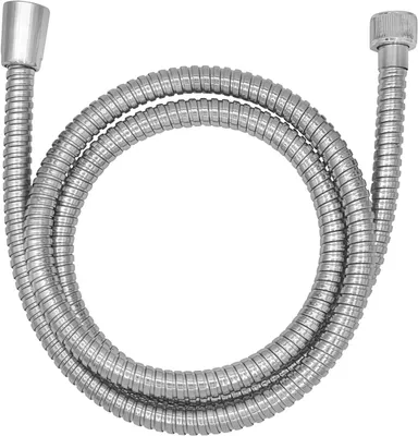 Produktbild von Duschschlauch 200 cm - Chrom - Edelstahl - 1/2-Zoll-Anschluss