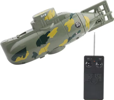 Immagine prodotto di Mini simulazione militare telecomando 6 canali sottomarino giocattolo modello (verde)
