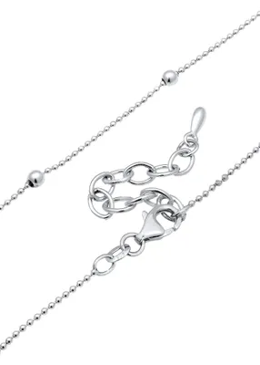 Produktbild von Elli Choker Kette Damen Kugel Halbmond Anhänger 925 Silber