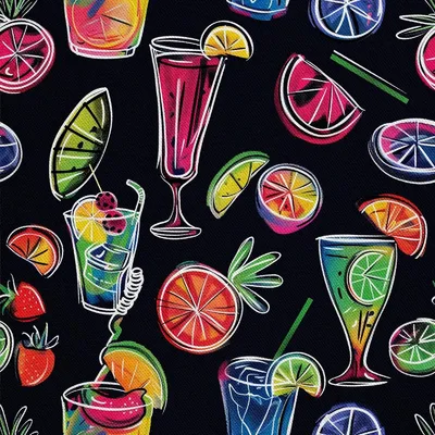Produktbild von OUTDOOR DEKOSTOFFE OXFORD - Motiv Cocktail | DX8489