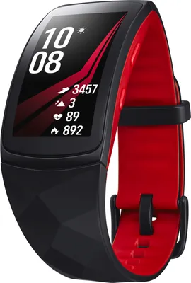 Produktbild von Samsung SM-R365, 3,81 cm (1.5"), SAMOLED, GPS, 200 mAh, Schwarz, Rot