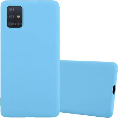 Produktbild von Cadorabo Hülle für Samsung Galaxy A51 5G Schutzhülle in Blau Handyhülle TPU Silikon Etui Case Cover