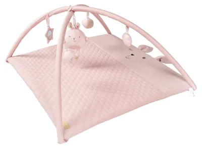 Immagine prodotto di Tappetino per neonati "roba style", con arco giochi a 5 elementi "Lily", materassino per il cambio, 85x75 cm, rosa