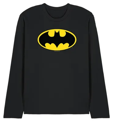 Image de T-shirt Batman, coupe unie, manches longues, modèle TV41391 (taille L), couleur noire