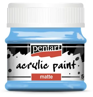 Imagen del producto de Pintura acrílica mate PENTART, 50 ml, azul claro