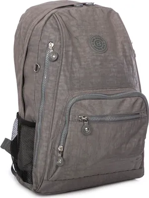 Produktbild von Bag Street Crinkle Nylon Leicht Rucksack Reiserucksack Wanderrucksack Grau
