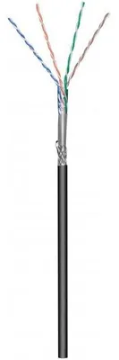Obrázek produktu pro DSIT CAT6 venkovní síťový kabel, S/FTP, AWG 26/7 (flexibilní), 305 metrů, černý, CCA (DC-OUT-SFTP6CCA-305)