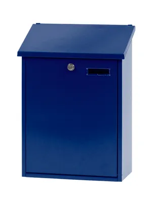 Produktbild von Wandbriefkasten, h 44,5 cm - Blau