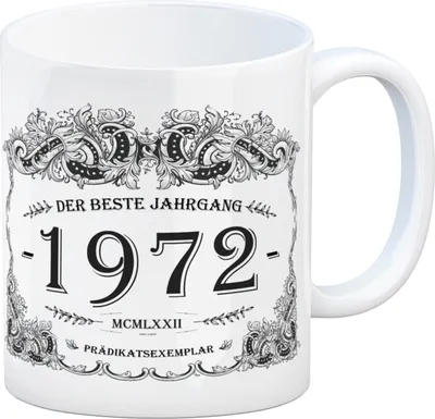 Produktbild von 1972 der beste Jahrgang Kaffeebecher Tasse Kaffeetasse Geburtsjahr Geburtstag