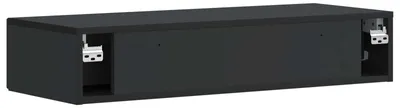 Image de Table d'appoint murale Noir 87,5 x 34,5 x 17 cm