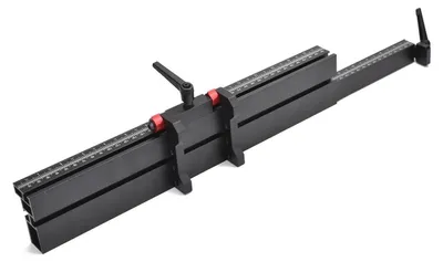 Immagine prodotto di Prolunga telescopica per guida angolare - Riga di battuta 407–760 mm - Per sega circolare da tavolo e banco fresatrice - Lavorazione del legno - Modello GD716E
