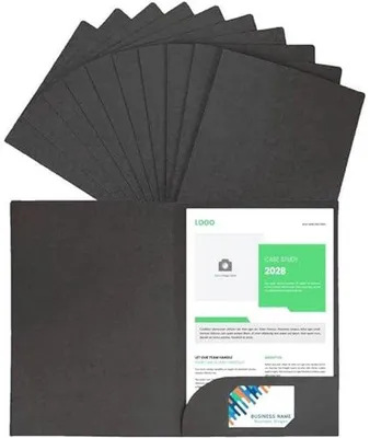 Produktbild von Famanu Dokumentenmappen aus Kraftpapier - 10 Stück A4
