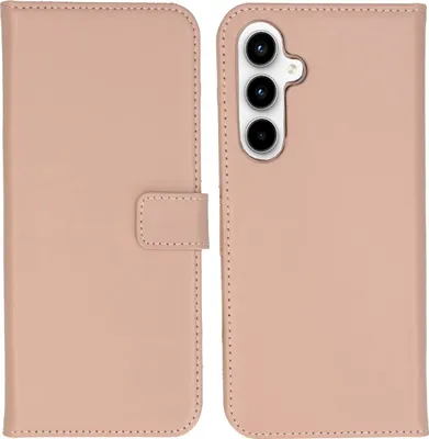 Immagine prodotto di Custodia a libro in vera pelle Selencia per Samsung Galaxy A55 - Dusty Pink
