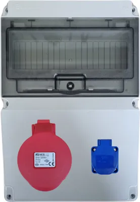 Immagine prodotto di Quadro di distribuzione IP44, quadro elettrico, quadro fusibili 1x 230 V IP44_1x 32 A IP44_40203505_Senza cavi