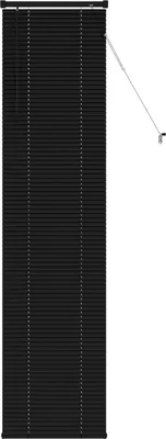 Produktbild von vidaXL Jalousie Schwarz 213 x 40 cm 25 mm PVC