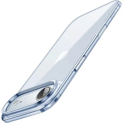 Zdjęcie produktu dla Etui do iPhone 17 Air, odporne na wstrząsy, przezroczyste, niebieskie, 6,5 cala