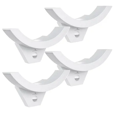 Image de 4 lampes LED avec détecteur de mouvement et de crépuscule, blanches, 10 W