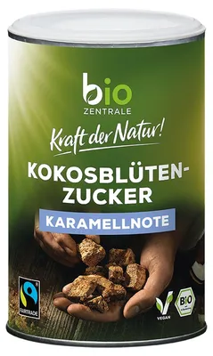 Produktbild von Kokosblütenzucker fein karamellig natürlich süß und exotisch 250g