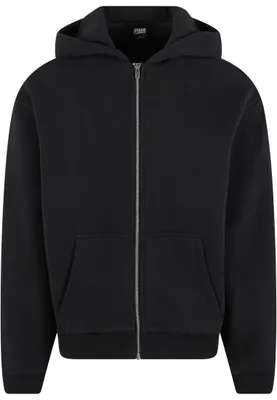 Productafbeelding van Herenhoodie Urban Classics Fluffy Zip Hoody, zwart - maat S