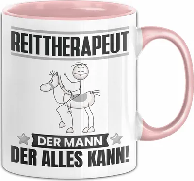 Produktbild von Reittherapeut Tasse Geschenk für Reittherapeut Der Mann Der Alles Kann Geschenkidee zum Geburtstag (Rosa)