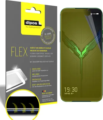 Produktbild von 3x Schutzfolie für Xiaomi Black Shark 2 Folie, 100% Displayabdeckung, dipos Flex