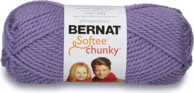 Produktbild von Bernat® Softee® Chunky™ Garn /80G #6 Super Bulky Acryl-Garn, Lavendel 3.5oz/100g, 108 Yards