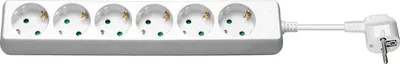 Obrázok produktu pre Microconnect GRU00615W, 1,5 m, Typ F, Typ F, Biela, 6 AC zásuvky/AC zásuviek, 293 mm