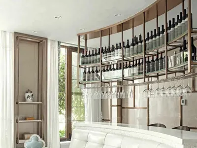 Produktbild von Weinmöbel Hängeregal Weinregal Flaschenregal Weinarchiv Weinglashalter