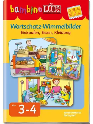 Obrázek produktu pro LÜK Wortschatz-Wimmelbilder, Vzdělávací, Německý, 24 str.