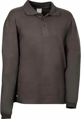 Image de Polo Cofra Wimbledon anthracite gris foncé - L