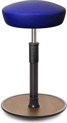 Produktbild von Sitz- Stehhocker Free Tall Hutsitz Boxmark Leder blau schwarz /Natur.