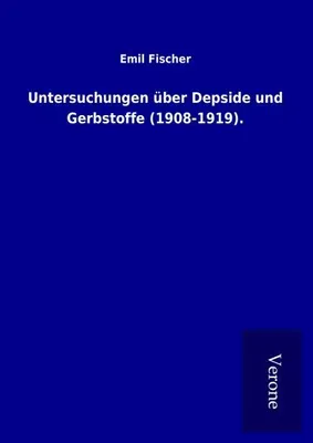 Produktbild von Untersuchungen über Depside und Gerbstoffe (1908-1919).