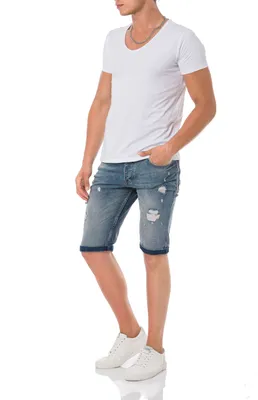 Produktbild von Red Bridge Herren Jeans Shorts Kurze Hose Denim Capri Wrecking