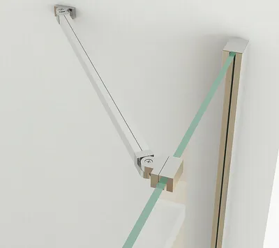 Produktbild von 75x70cm Duschkabine Eckig Dusche mit 70cm Seitenwand ESG Glas JCP