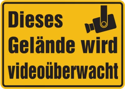 Produktbild von Dreifke® Hinweisschild, Dieses Gelände wird videoüberwacht, Aluminium, 250 x ...