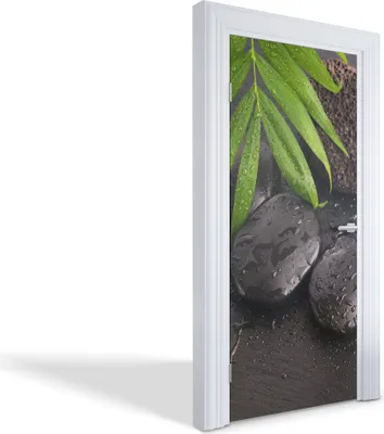 Produktbild von Türdeko Aufkleber Selbstklebende Wandsticker Personalisiert - Entspannung und Natur - 95 x 205 cm