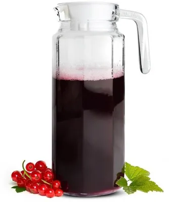 Produktbild von Glasflasche mit Deckel und Henkel – 1,1 Liter – Für Getränke