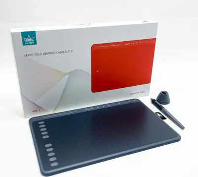 Produktbild von Huion HS611, HS611, Grafiktablett, Verkabelt, 5080 lpi, 258,4 x 161,5 mm, USB, 1 cm, Grau