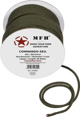 Image de Seil oliv 5 , 7 o. 9 mm 60 Meter Leine Reepschnur Bundeswehr