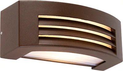 Zdjęcie produktu dla Nowoczesna lampa ścienna brązowo-rdzawa IP44 - Hurricane 1