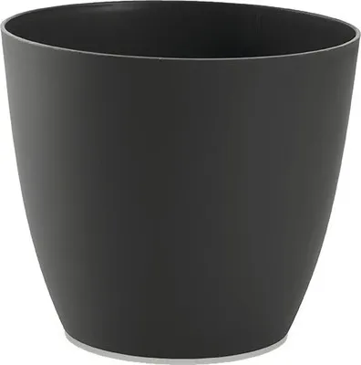 Obrázok produktu pre Obal na kvetináč plastový Ella Ø 11 cm fliter matný antracit