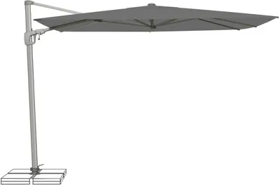 Produktbild von Suncomfort by Glatz Sonnenschirm Ampelschirm Sunflex 300x300cm, Farbe stone grey grau