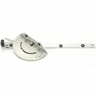 Image de gabarit d'onglet 450mm Couplage Règle d'angle Scie de table Kit de flip-stop réglable Menuisier