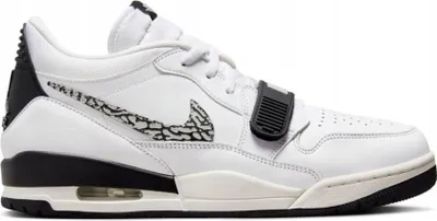 Produktbild von Nike Jordan Legacy 312 Low "White Black Elephant Swoosh" Schwarz/Weiß, Größe: 46