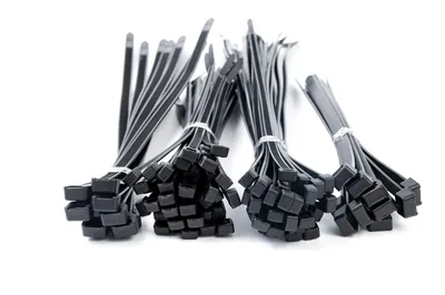 Produktbild von Kabelbinder 4,8x300 40 Stück Kabelbinderhalten Weiß Schwarz UV-Bestandig (Schwarz)